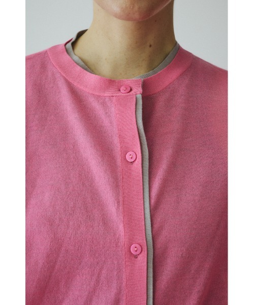 HeRIN.CYE(ヘリンドットサイ)の「Double end cardigan ダブルエンドカーディガン(カーディガン/ボレロ・レディース・ベージュ/ピンク/ネイビー・FREE)」の7枚目の写真