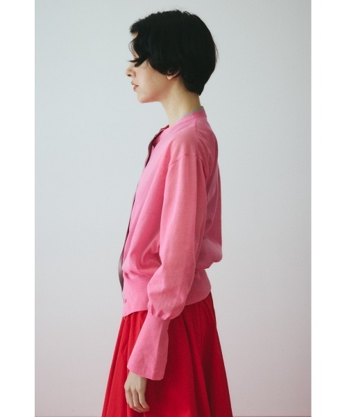 HeRIN.CYE(ヘリンドットサイ)の「Double end cardigan ダブルエンドカーディガン(カーディガン/ボレロ・レディース・ベージュ/ピンク/ネイビー・FREE)」の9枚目の写真