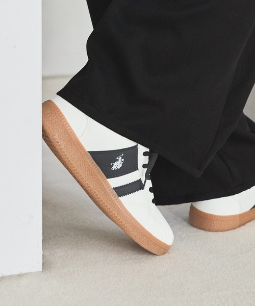 U.S. POLO ASSN.(ユーエスポロアッスン)の「U.S. POLO ASSN. ラインスニーカー(スニーカー・メンズ・ブラック/ホワイト・25cm/25.5cm/26cm/26.5cm/27cm)」の1枚目の写真