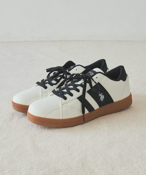 U.S. POLO ASSN.(ユーエスポロアッスン)の「U.S. POLO ASSN. ラインスニーカー(スニーカー・メンズ・ブラック/ホワイト・25cm/25.5cm/26cm/26.5cm/27cm)」の6枚目の写真