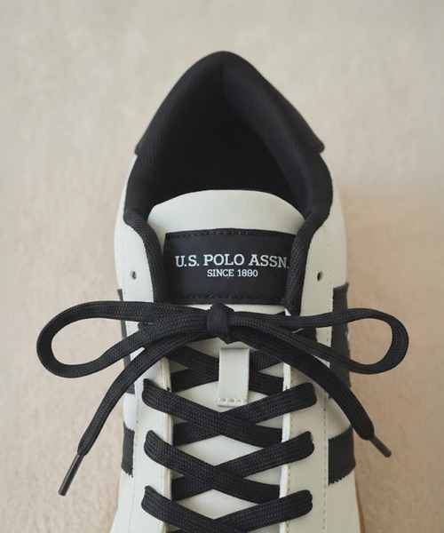 U.S. POLO ASSN.(ユーエスポロアッスン)の「U.S. POLO ASSN. ラインスニーカー(スニーカー・メンズ・ブラック/ホワイト・25cm/25.5cm/26cm/26.5cm/27cm)」の12枚目の写真