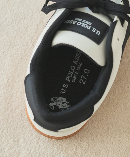 U.S. POLO ASSN.(ユーエスポロアッスン)の「U.S. POLO ASSN. ラインスニーカー(スニーカー・メンズ・ブラック/ホワイト・25cm/25.5cm/26cm/26.5cm/27cm)」の13枚目の写真