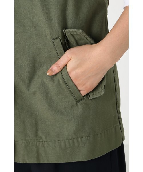 FRAMeWORK（フレームワーク）の「ワークベスト◆（その他アウター・レディース・カーキ・36/38）」の6枚目の写真