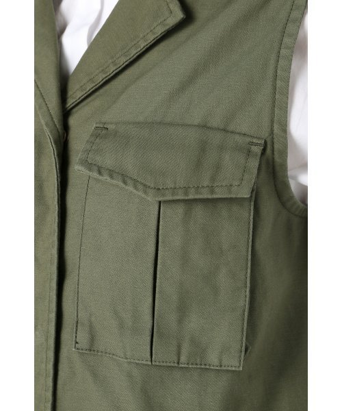 FRAMeWORK（フレームワーク）の「ワークベスト◆（その他アウター・レディース・カーキ・36/38）」の7枚目の写真