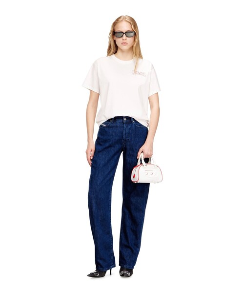 DIESEL(ディーゼル)の「ウィメンズ Tシャツ T-NORMY-S17(Tシャツ/カットソー・レディース・オフホワイト/ブラック・SMALL/MEDIUM/X-LARGE/X-SMALL/LARGE)」の3枚目の写真