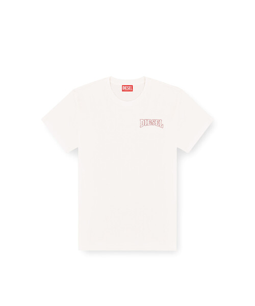 DIESEL(ディーゼル)の「ウィメンズ Tシャツ T-NORMY-S17(Tシャツ/カットソー・レディース・オフホワイト/ブラック・SMALL/MEDIUM/X-LARGE/X-SMALL/LARGE)」の6枚目の写真