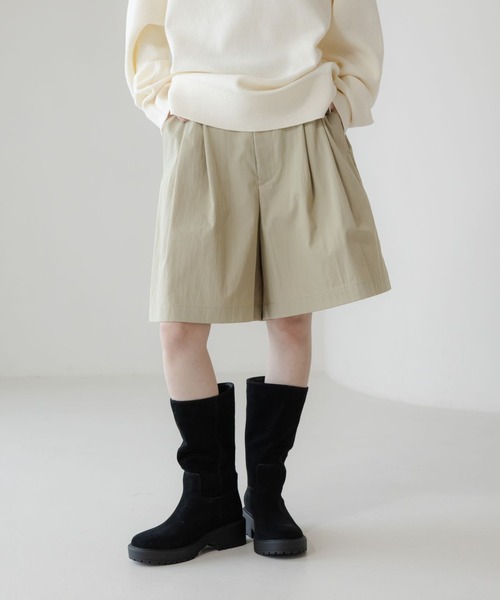 LOWRYS FARM（ローリーズファーム）の「Ｃ／Ｎハーフパンツ 639542（その他パンツ・レディース・ベージュ/ネイビー・FREE）」の2枚目の写真