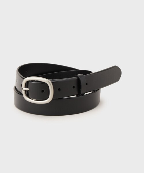 GALLEST(ギャレスト)の「レザーナローベルト(ベルト・レディース・ダークブラウン/ブラック・00)」の1枚目の写真