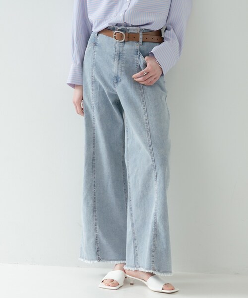 GALLEST(ギャレスト)の「レザーナローベルト(ベルト・レディース・ダークブラウン/ブラック・00)」の3枚目の写真