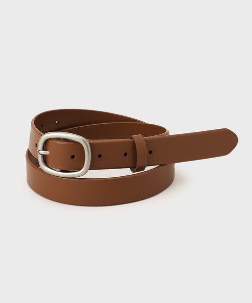 GALLEST(ギャレスト)の「レザーナローベルト(ベルト・レディース・ダークブラウン/ブラック・00)」の5枚目の写真