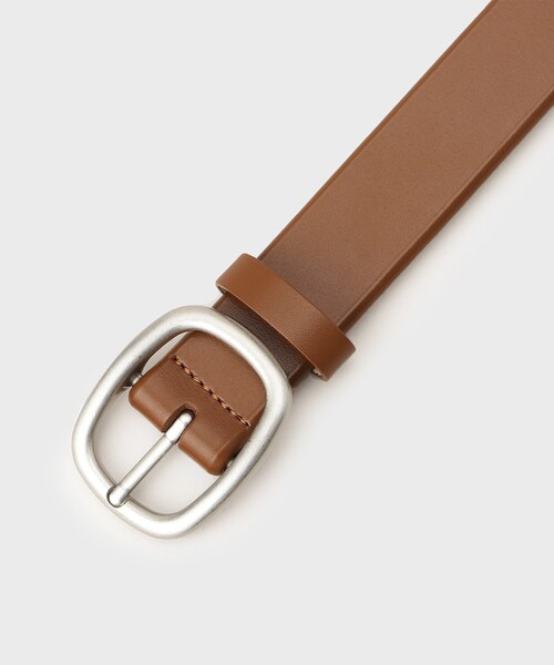 GALLEST(ギャレスト)の「レザーナローベルト(ベルト・レディース・ダークブラウン/ブラック・00)」の6枚目の写真