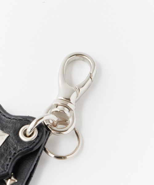 CALEE（キャリー）の「CALEE/キャリー STUDS LEATHERS SHORT KEY RING スタッズデザイン レザーキーリング 2026年春夏（キーケース/キーアクセサリー・メンズ・ブラック・FREE）」の11枚目の写真