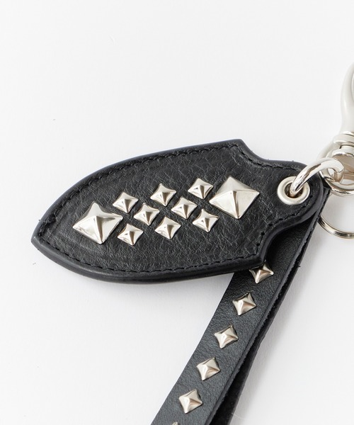 CALEE（キャリー）の「CALEE/キャリー STUDS LEATHERS SHORT KEY RING スタッズデザイン レザーキーリング 2026年春夏（キーケース/キーアクセサリー・メンズ・ブラック・FREE）」の10枚目の写真