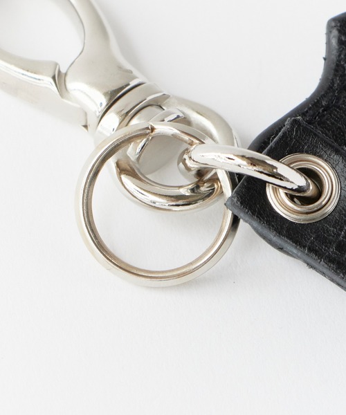 CALEE（キャリー）の「CALEE/キャリー STUDS LEATHERS SHORT KEY RING スタッズデザイン レザーキーリング 2026年春夏（キーケース/キーアクセサリー・メンズ・ブラック・FREE）」の7枚目の写真