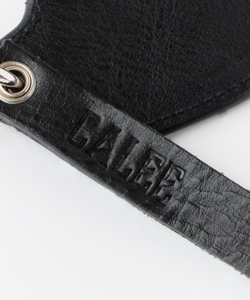 CALEE（キャリー）の「CALEE/キャリー STUDS LEATHERS SHORT KEY RING スタッズデザイン レザーキーリング 2026年春夏（キーケース/キーアクセサリー・メンズ・ブラック・FREE）」の6枚目の写真