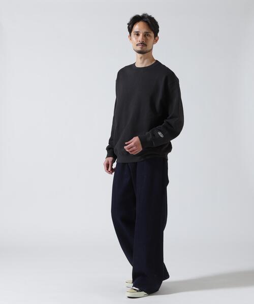 MANASTASH（マナスタッシュ）の「MANASTASH/マナスタッシュ/HEMP CLASSIC SWEAT CREW（スウェット・メンズ・ブラック/ダークグリーン系/ホワイト・XL/L/S/M）」の13枚目の写真