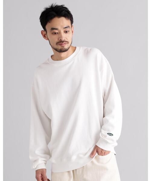 MANASTASH（マナスタッシュ）の「MANASTASH/マナスタッシュ/HEMP CLASSIC SWEAT CREW（スウェット・メンズ・ブラック/ダークグリーン系/ホワイト・XL/L/S/M）」の14枚目の写真
