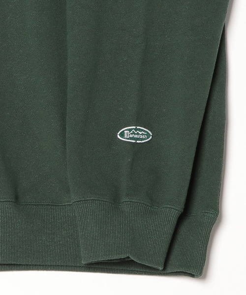 MANASTASH（マナスタッシュ）の「MANASTASH/マナスタッシュ/HEMP CLASSIC SWEAT CREW（スウェット・メンズ・ブラック/ダークグリーン系/ホワイト・XL/L/S/M）」の4枚目の写真