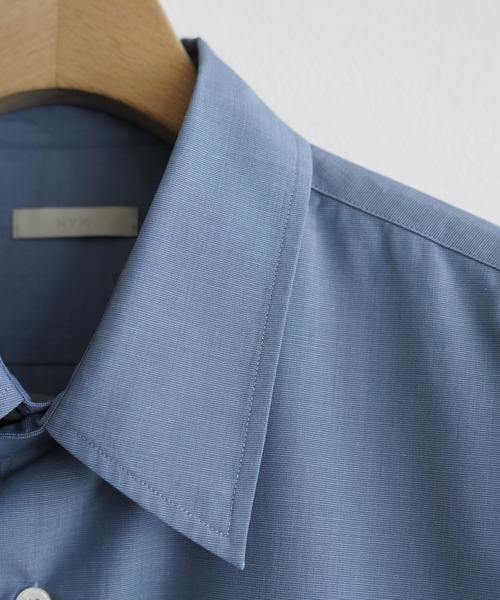 WYM LIDNM（ウィム バイ リドム）の「MICRO SPAN CROPPED SHIRT（シャツ/ブラウス・メンズ・サックスブルー/ストライプ/チャコール・L/M/S）」の21枚目の写真