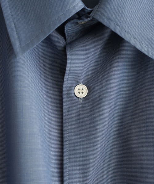 WYM LIDNM（ウィム バイ リドム）の「MICRO SPAN CROPPED SHIRT（シャツ/ブラウス・メンズ・サックスブルー/ストライプ/チャコール・L/M/S）」の22枚目の写真