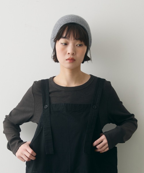 full/fill.(フルフィル)の「basic rib T / ベーシックリブT(Tシャツ/カットソー・レディース・ホワイト/ネイビー/ダークグレー・FREE)」の1枚目の写真