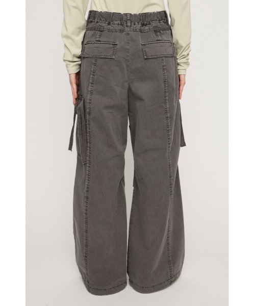 SLY（スライ）の「TUCK WIDE WOVEN PT タックワイドウーヴンパンツ 春服（スラックス・レディース・ライトブラック/ライトブラウン・1/2）」の8枚目の写真