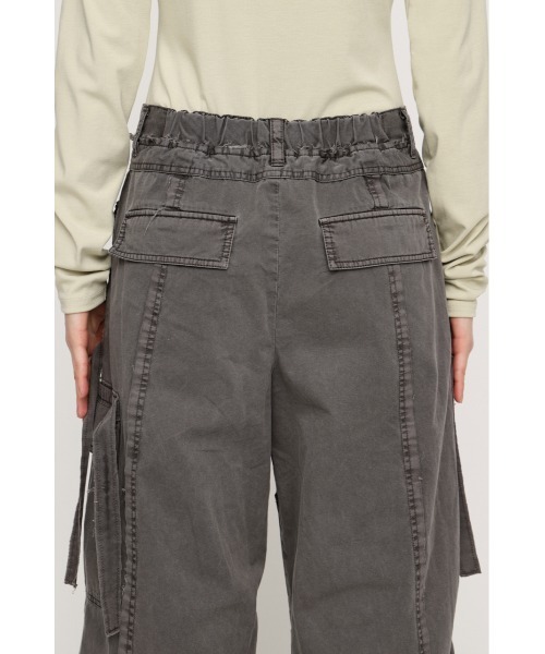 SLY（スライ）の「TUCK WIDE WOVEN PT タックワイドウーヴンパンツ 春服（スラックス・レディース・ライトブラック/ライトブラウン・1/2）」の10枚目の写真