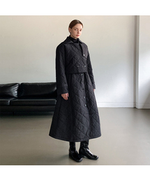 [SET] Double Quilted Belted One-piece+Jacket Set-up