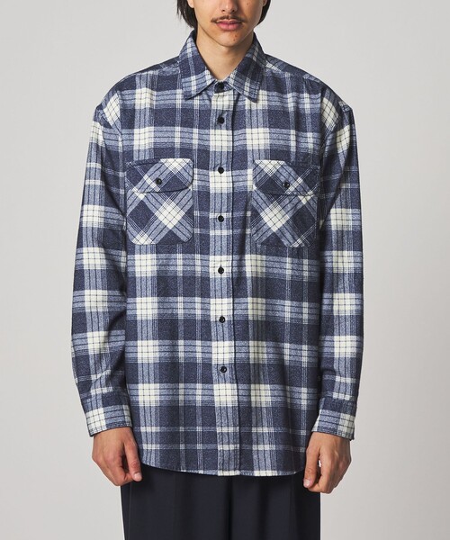 Steven Alan(スティーブンアラン)の「<tone × Steven Alan> PRINT NEL SHIRT/シャツ(シャツ/ブラウス・メンズ・コバルトブルー・3/2)」の11枚目の写真