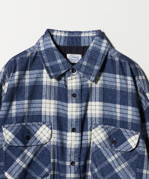 tone × Steven Alan＞ PRINT NEL SHIRT/シャツ（シャツ/ブラウス