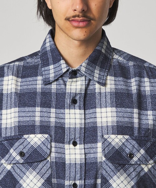 tone × Steven Alan＞ PRINT NEL SHIRT/シャツ（シャツ/ブラウス