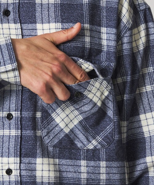 Steven Alan(スティーブンアラン)の「<tone × Steven Alan> PRINT NEL SHIRT/シャツ(シャツ/ブラウス・メンズ・コバルトブルー・3/2)」の17枚目の写真