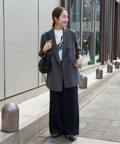 JOURNAL STANDARD（ジャーナルスタンダード）の「《追加2》ライクストレッチジャケット（テーラードジャケット・レディース・グレー/ベージュ/ブラック/チャコールグレー・38/36）」の12枚目の写真