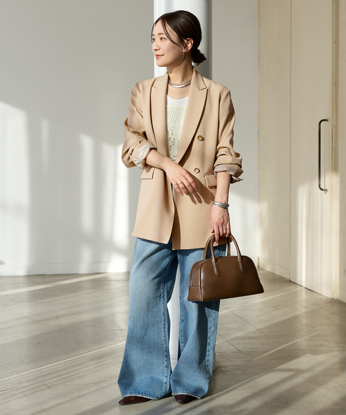 JOURNAL STANDARD（ジャーナルスタンダード）の「《追加2》ライクストレッチジャケット（テーラードジャケット・レディース・グレー/ベージュ/ブラック/チャコールグレー・38/36）」の15枚目の写真