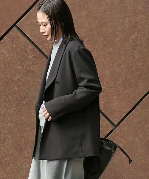 JOURNAL STANDARD（ジャーナルスタンダード）の「《追加2》ライクストレッチジャケット（テーラードジャケット・レディース・グレー/ベージュ/ブラック/チャコールグレー・38/36）」の16枚目の写真