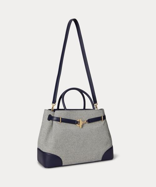 LAUREN RALPH LAUREN(ローレン ラルフ ローレン)の「クロスダイド キャンバス ラージ Blaike サッチェル(ハンドバッグ・レディース・ナチュラル・ONE)」の12枚目の写真