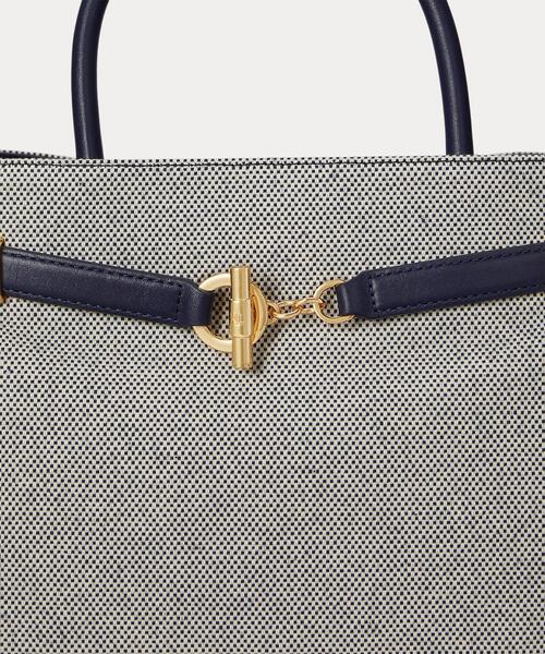 LAUREN RALPH LAUREN(ローレン ラルフ ローレン)の「クロスダイド キャンバス ラージ Blaike サッチェル(ハンドバッグ・レディース・ナチュラル・ONE)」の8枚目の写真