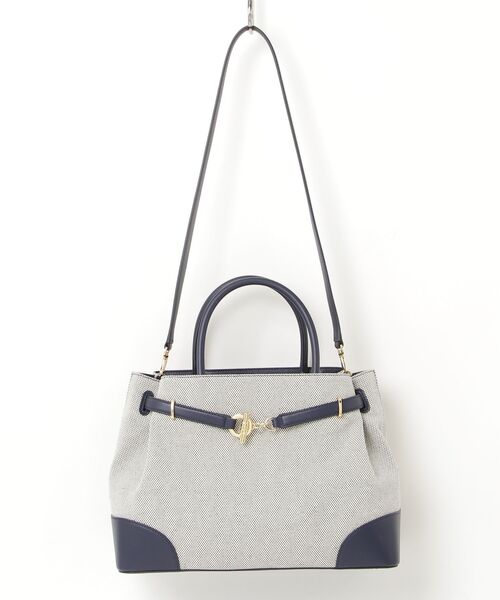 LAUREN RALPH LAUREN(ローレン ラルフ ローレン)の「クロスダイド キャンバス ラージ Blaike サッチェル(ハンドバッグ・レディース・ナチュラル・ONE)」の11枚目の写真