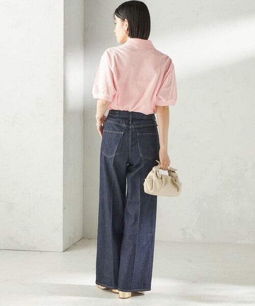 upperhights(アッパーハイツ)の「【SHIPS別注】upper hights: THE SISTER MIDRISE(デニムパンツ・レディース・ネイビー/ベージュ系・LARGE/MEDIUM/SMALL)」の5枚目の写真