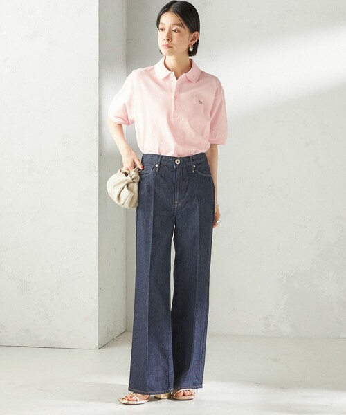 upperhights(アッパーハイツ)の「【SHIPS別注】upper hights: THE SISTER MIDRISE(デニムパンツ・レディース・ネイビー/ベージュ系・LARGE/MEDIUM/SMALL)」の6枚目の写真