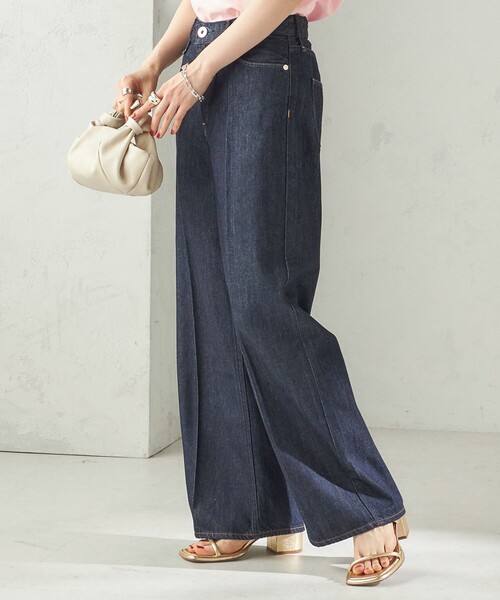 upperhights(アッパーハイツ)の「【SHIPS別注】upper hights: THE SISTER MIDRISE(デニムパンツ・レディース・ネイビー/ベージュ系・LARGE/MEDIUM/SMALL)」の8枚目の写真