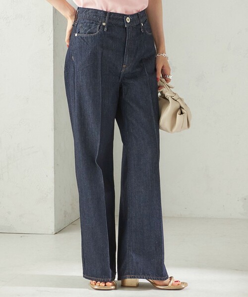 upperhights(アッパーハイツ)の「【SHIPS別注】upper hights: THE SISTER MIDRISE(デニムパンツ・レディース・ネイビー/ベージュ系・LARGE/MEDIUM/SMALL)」の10枚目の写真