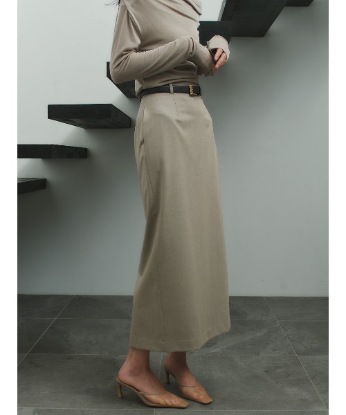 anuans（アニュアンス）の「アセテートギャザードレープカットトップス（Tシャツ/カットソー・レディース・ホワイト/ベージュ/ブラック・FREE）」の17枚目の写真