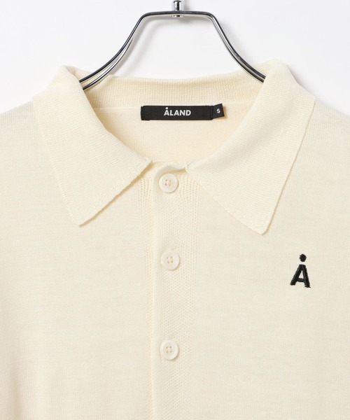 ALAND（エーランド）の「【UNISEX】ALAND／12Ｇポロカラーカーディガン（ニット/セーター・レディース・アイボリー/グレー・SMALL/LARGE）」の20枚目の写真