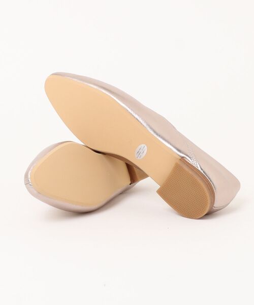 ing（イング）の「Vカットフラットシューズ（バレエシューズ・レディース・ゴールド/ブラック/ホワイト×シルバー・24cm/23.5cm/23cm/22.5cm/24.5cm）」の5枚目の写真