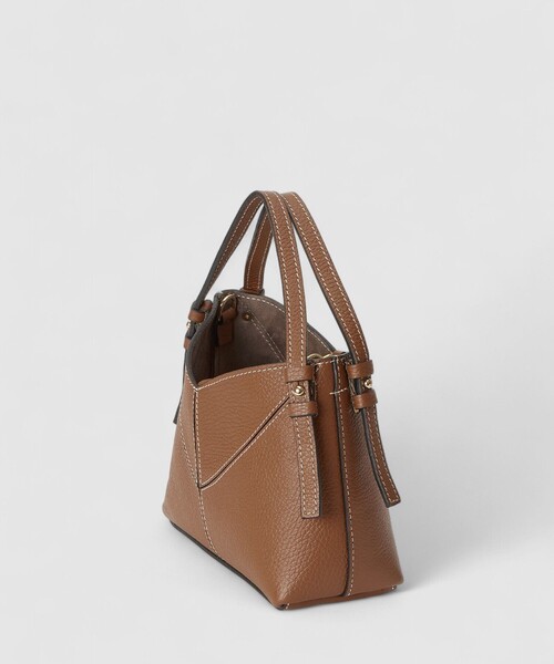 allureville（アルアバイル）の「ダブルハンドルバッグ（ショルダーバッグ・レディース・キャメル/ライトブルー/ホワイト系その他・FREE）」の10枚目の写真