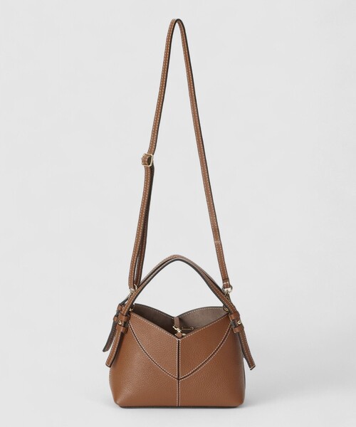 allureville（アルアバイル）の「ダブルハンドルバッグ（ショルダーバッグ・レディース・キャメル/ライトブルー/ホワイト系その他・FREE）」の11枚目の写真