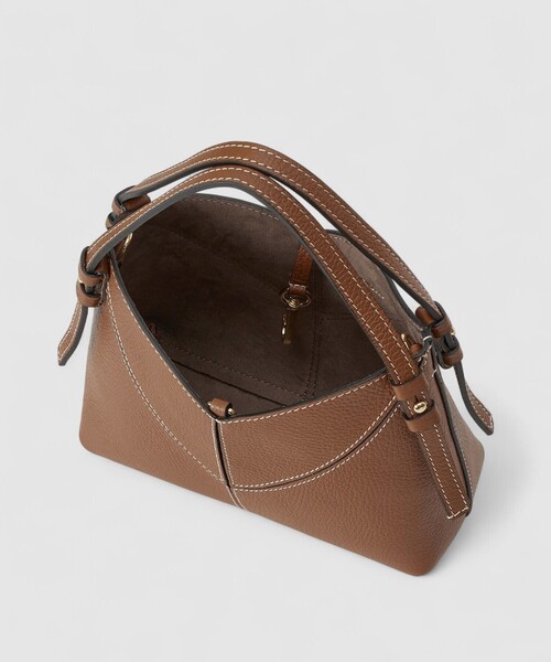 allureville（アルアバイル）の「ダブルハンドルバッグ（ショルダーバッグ・レディース・キャメル/ライトブルー/ホワイト系その他・FREE）」の5枚目の写真