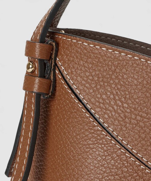 allureville（アルアバイル）の「ダブルハンドルバッグ（ショルダーバッグ・レディース・キャメル/ライトブルー/ホワイト系その他・FREE）」の7枚目の写真