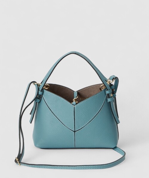 allureville（アルアバイル）の「ダブルハンドルバッグ（ショルダーバッグ・レディース・キャメル/ライトブルー/ホワイト系その他・FREE）」の16枚目の写真